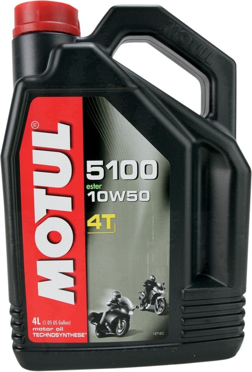 Motul 5100 Synthetic Blend Motor Oil 10W50 4T 4L - Click Image to Close