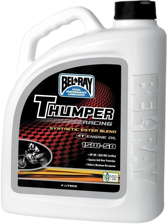 BEL-RAY THUMPER RACING SYNTHETIC - OIL THUMPER BLEND 15W-50 - Click Image to Close