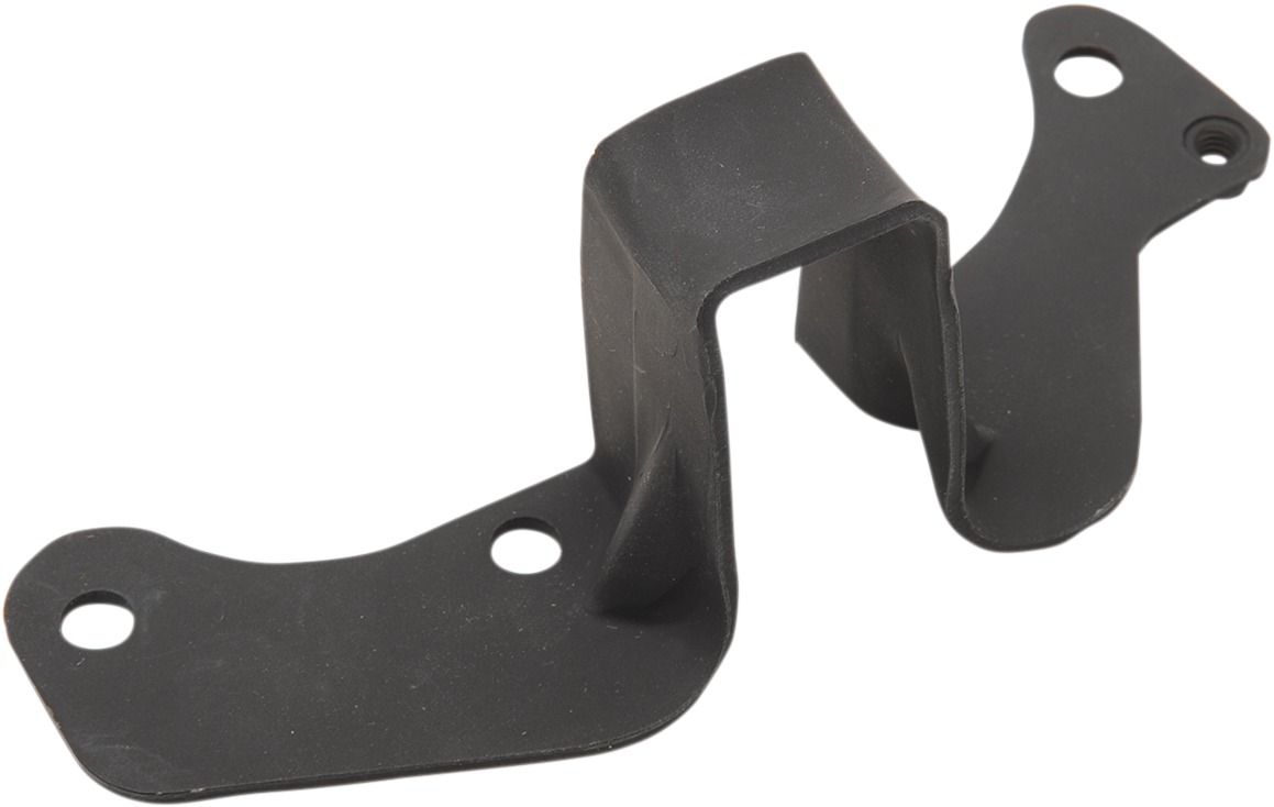 Black Rear Exhaust Pipe Bracket - Replaces Harley 65678-85D - Click Image to Close