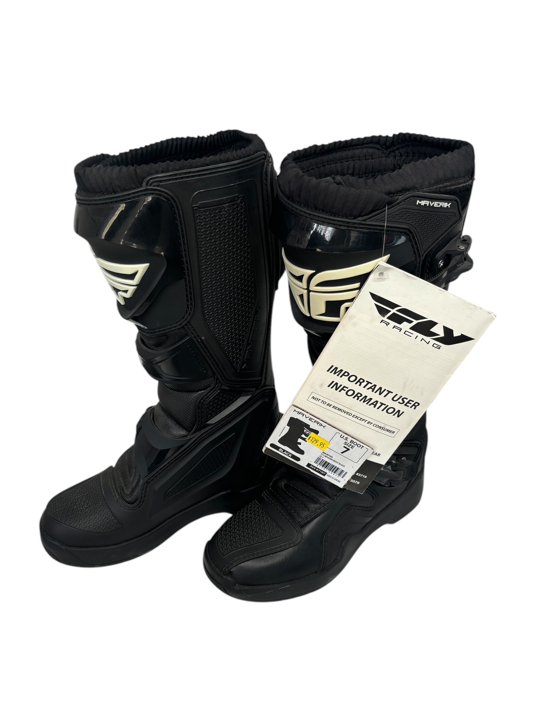 Maverick Boots Black US 07 - Open box- display, no box - Click Image to Close