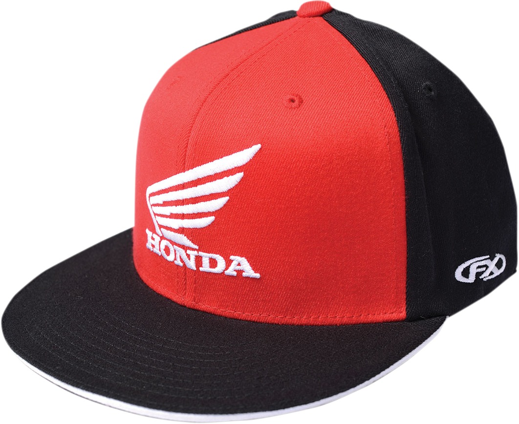 Men's Honda Big Wing Hat - Honda Big Hat Redblk L/Xl - Click Image to Close