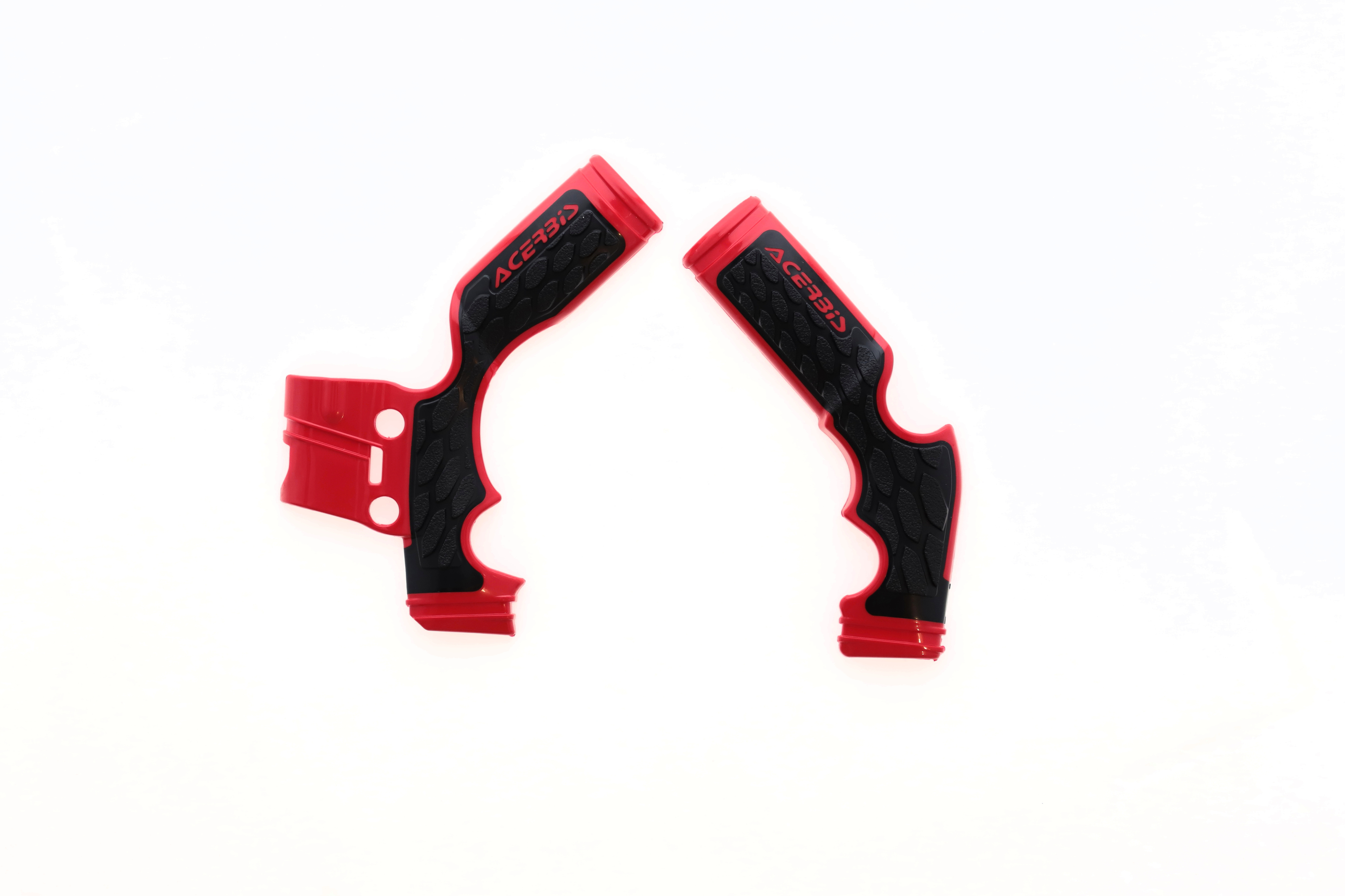 X-Grip Frame Guards Red/Black - For 14-23 Gas Gas Husqvarna KTM 65 - Click Image to Close