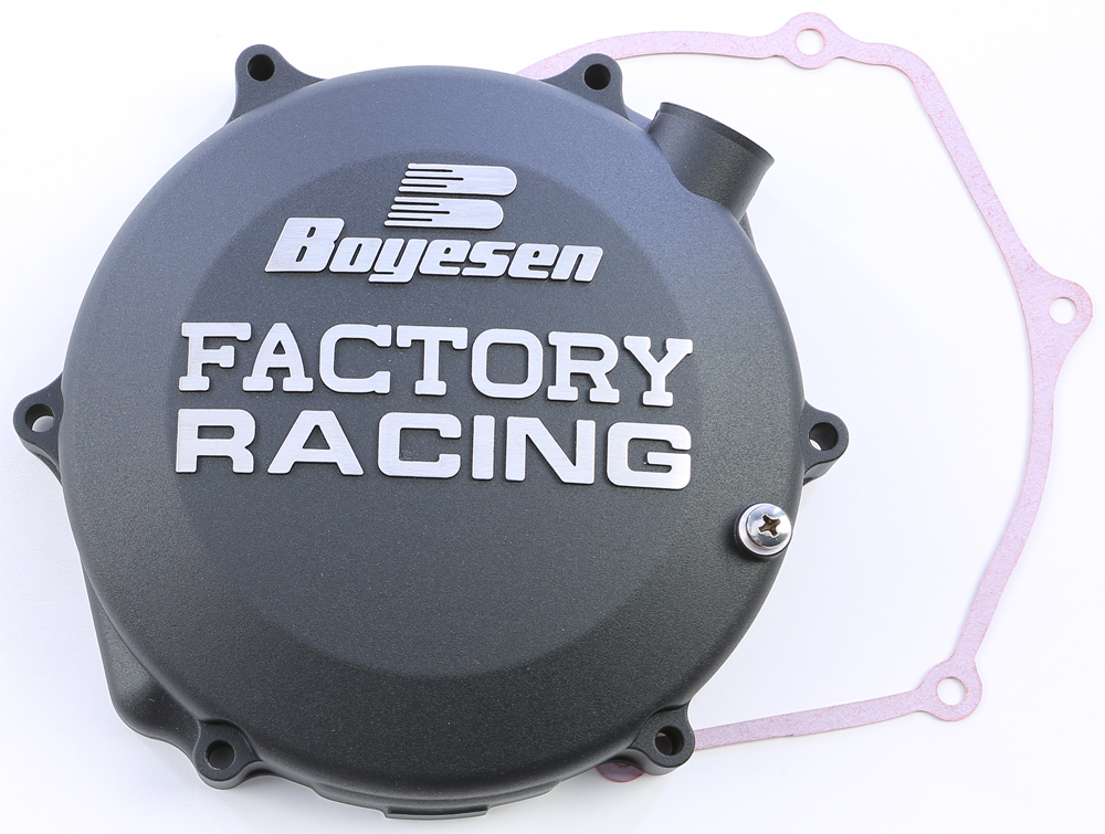 Black Factory Racing Clutch Cover - For 05-07 Suzuki RM-Z450 - Click Image to Close