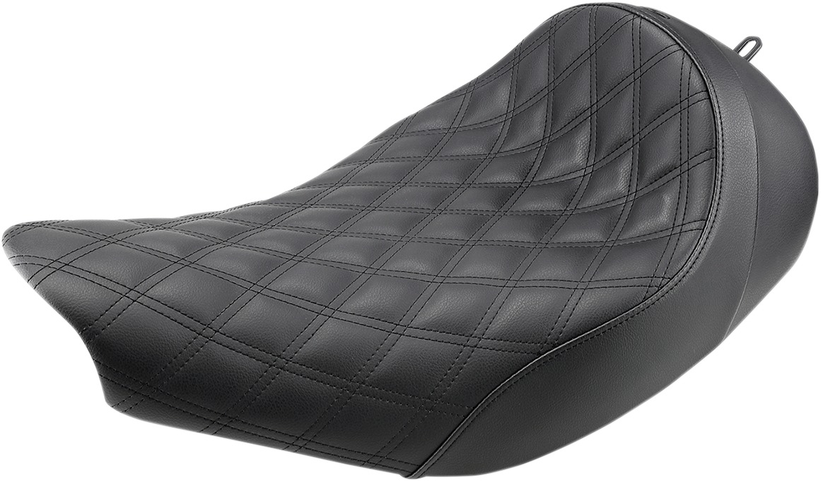 Renegade Lattice Stitched Solo Seat Black Gel - Click Image to Close