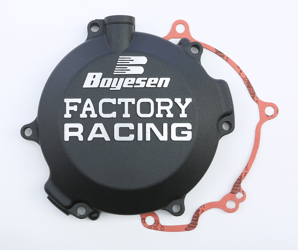 Factory Racing Clutch Cover - Black - For 98-20 KX100/85 RM100 - Click Image to Close