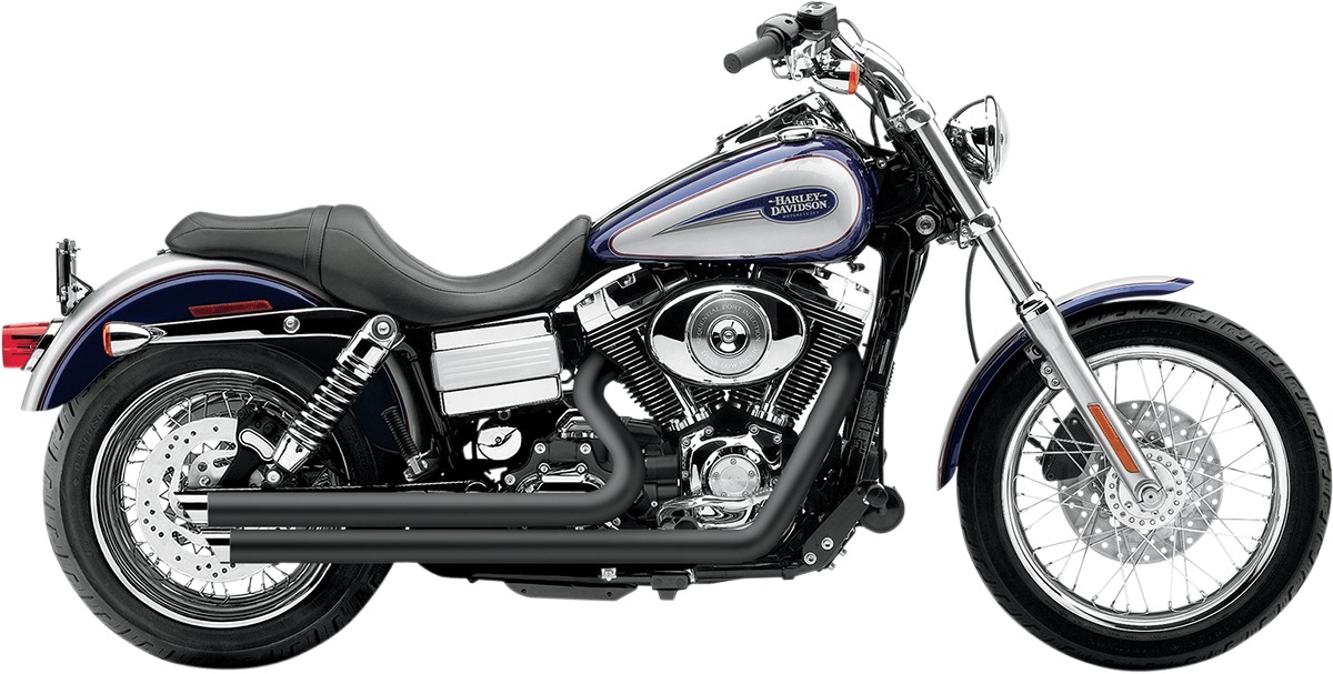 Speedster Slashdown Black Full Exhaust - For 12-17 Harley Dyna - Click Image to Close