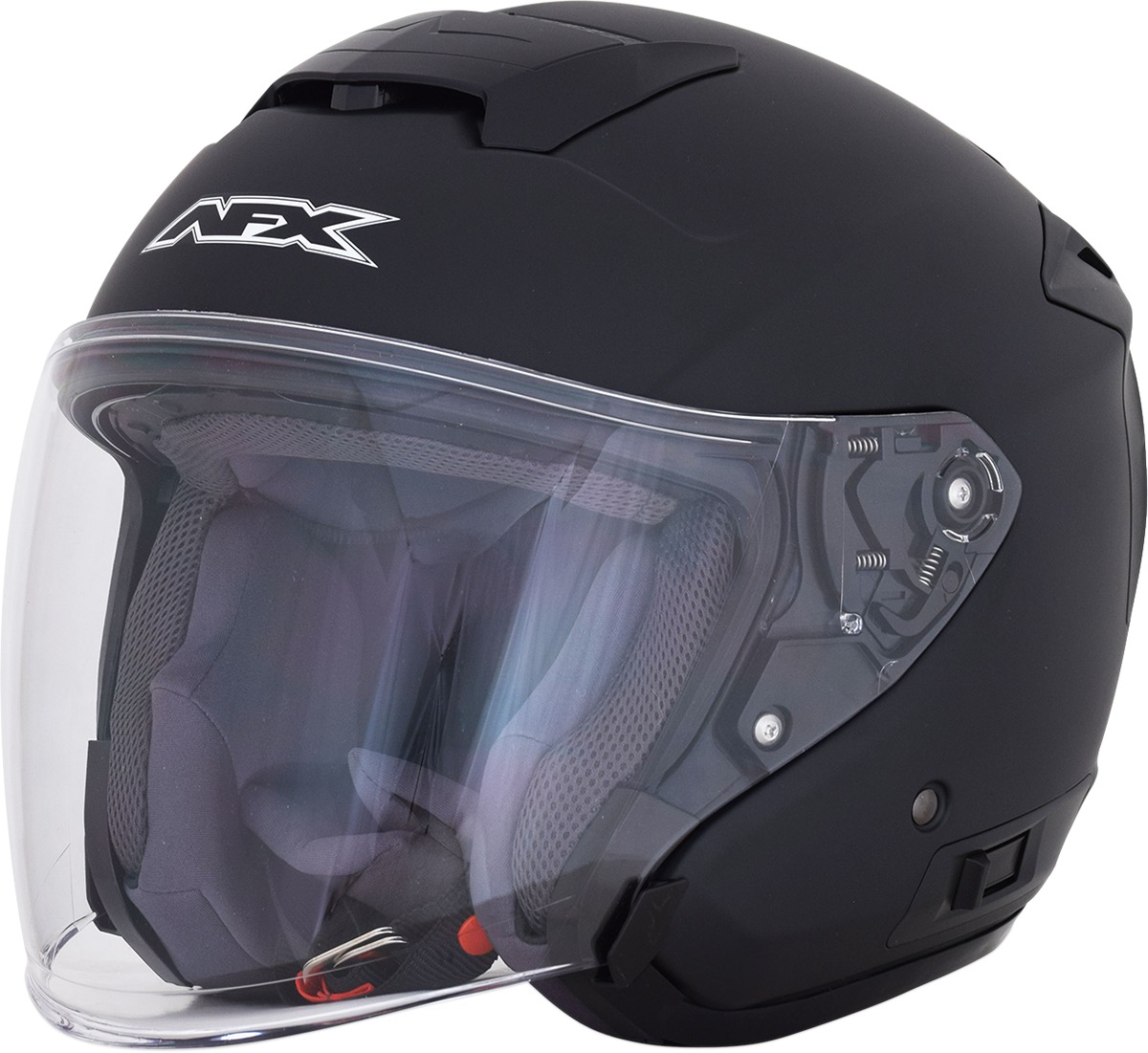 FX-60 Open Face Street Helmet Matte Black 2X-Large - Click Image to Close