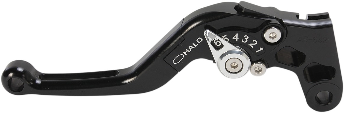 Halo Aluminum Adjustable Folding Clutch Lever - Black - For 07-20 Honda CBR RR - Click Image to Close