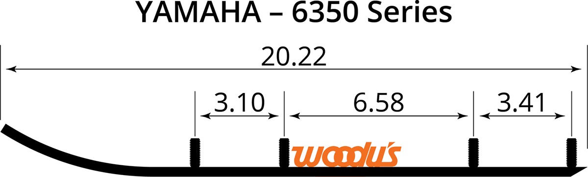 Flat-Top Runners - 4" Carbide Yamaha - Click Image to Close