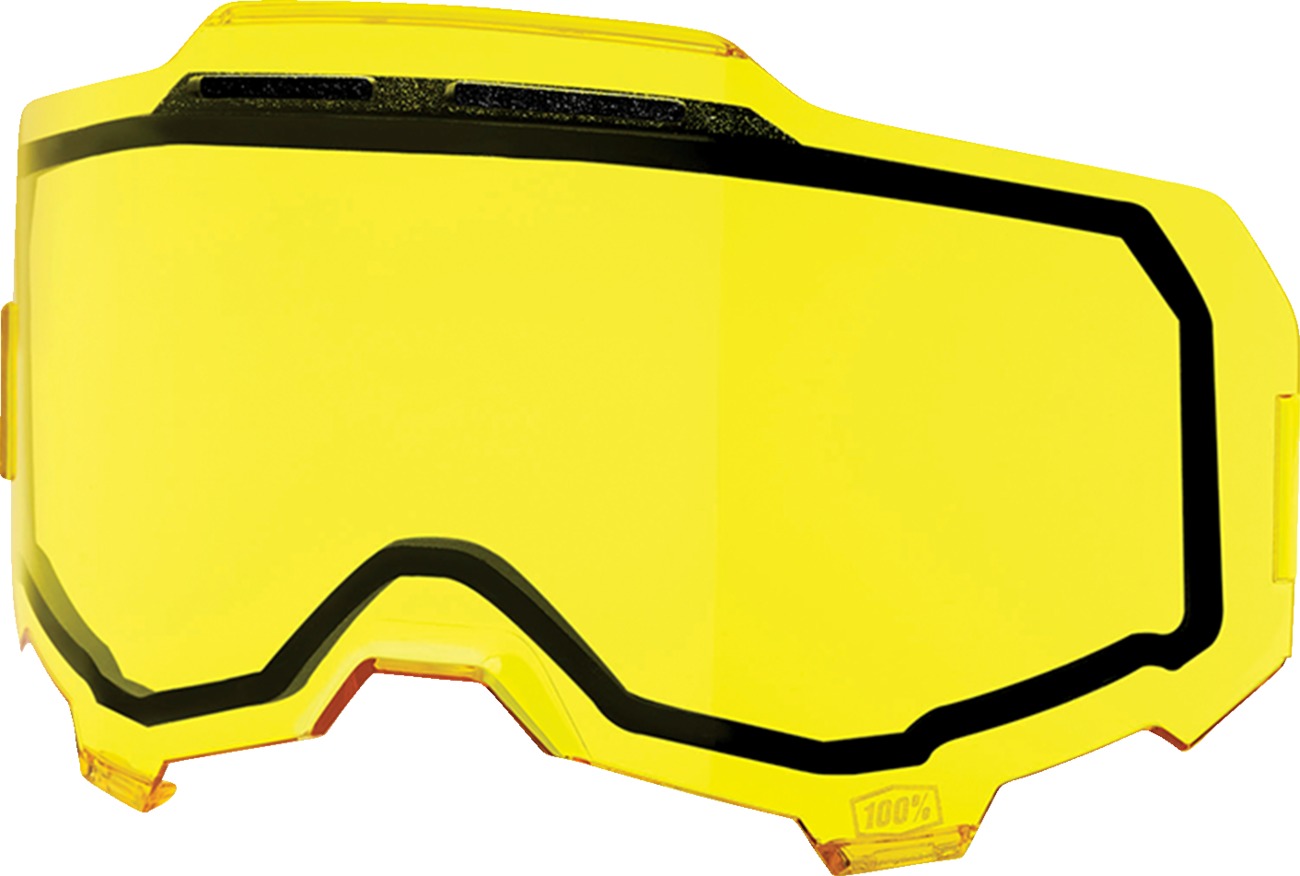 100% Armega Vtd Dual Pane Yellow Replacement Lens - Adult Size - Click Image to Close