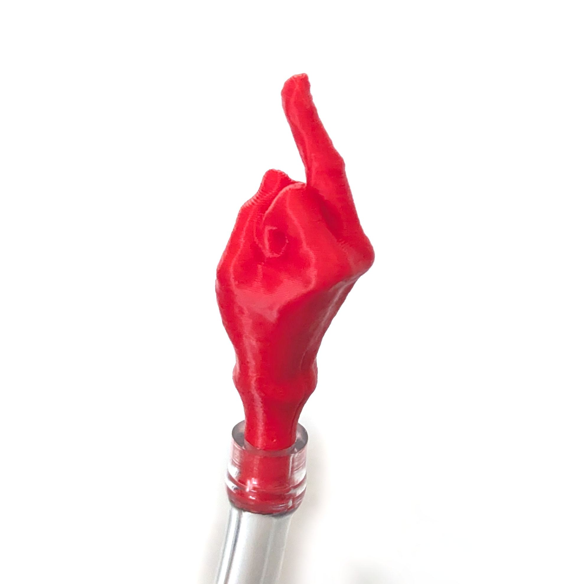 "The Bird" Fuel Hose Vent Cap - Red W/ 2.5" 1/4" Diameter Clear Hose - Fits ALL vented caps w/ 1/4" vent - Click Image to Close