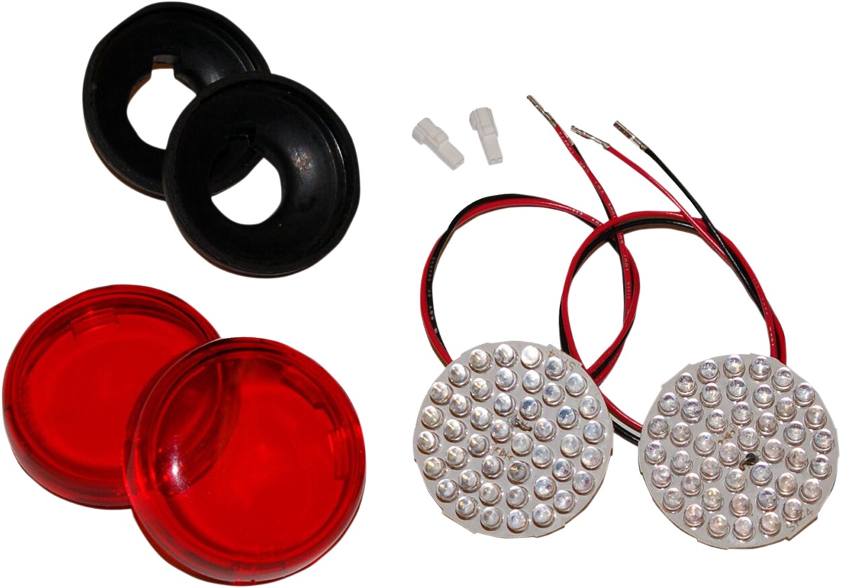 Plug-N-Play Rear LED Turn Sig/Lens Kit (Use w/ILL-IND-01) - For 14-23 Indian (Excl Scout/Challenger) - Click Image to Close