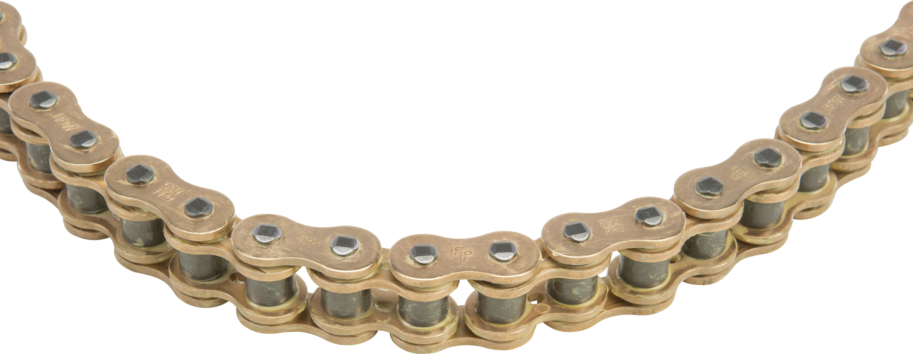 O-Ring Sealed Chain 530 Pitch X 150 Links Gold - Click Image to Close