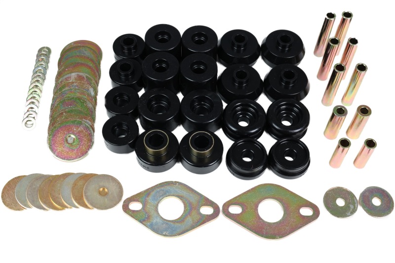 96-99 Toyota 4Runner 2WD/4WD Black Body Mount Bushing Set - Click Image to Close