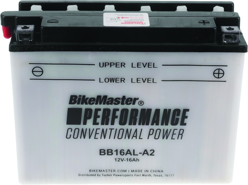 BikeMaster BB16AL-A2 Battery 190 CCA - Click Image to Close