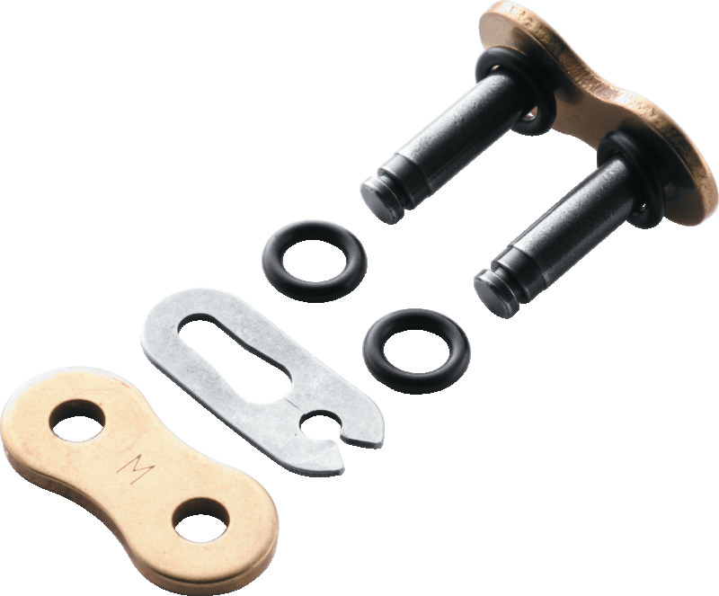 BikeMaster 525 BMOR O-Ring Clip Link - Gold - Click Image to Close