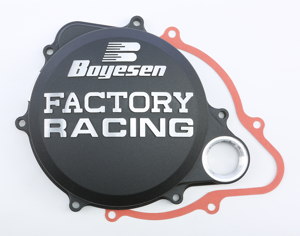 Factory Racing Clutch Cover - Black - For 10-17 Honda CRF250R - Click Image to Close