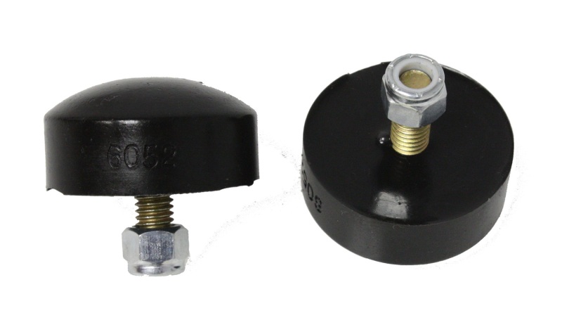 Black 1 inch Tall Button head Bump Stop Set (2 per set) - Click Image to Close