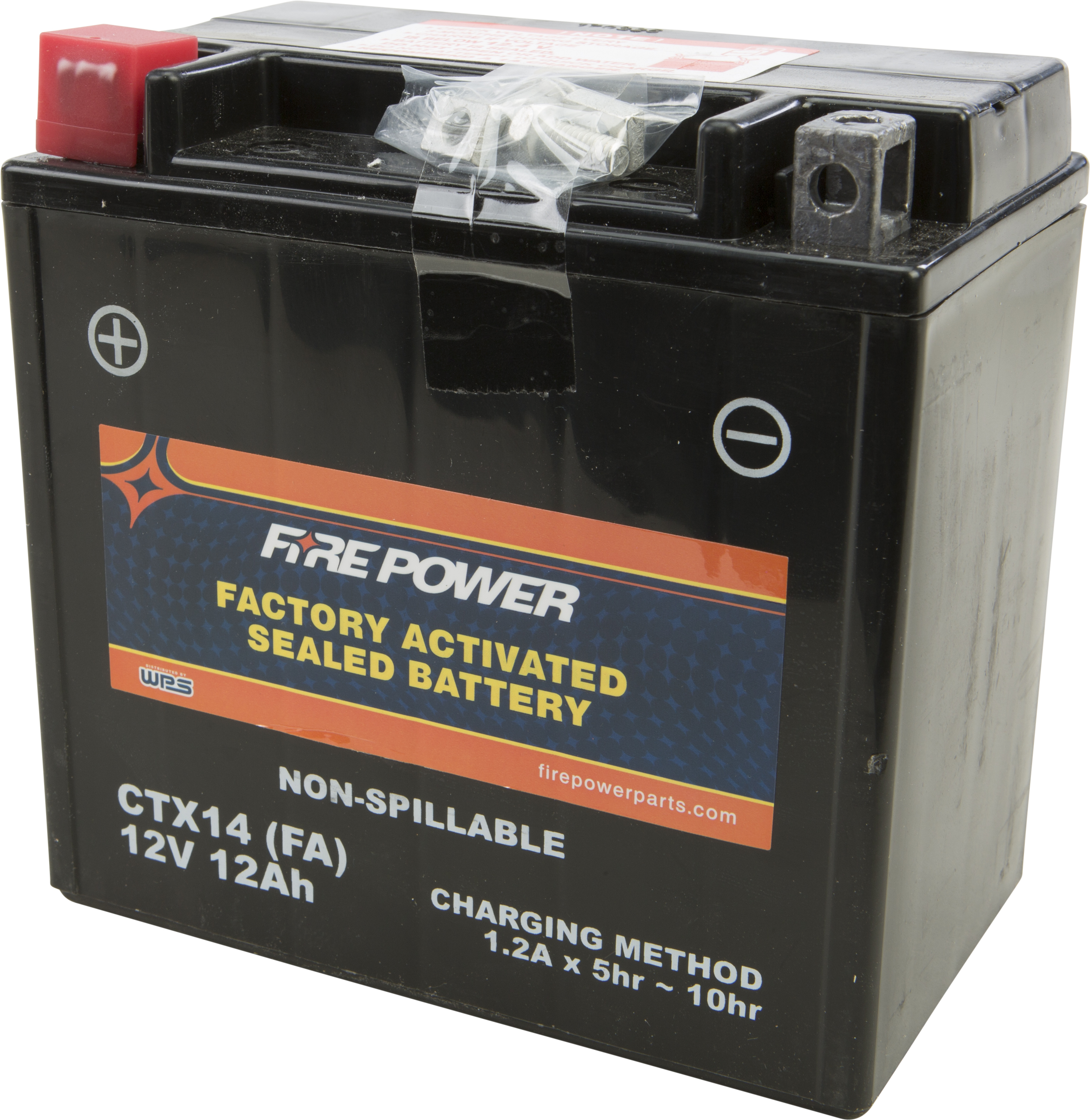 Factory Activated Sealed Battery - Replaces YTX14-BS - Click Image to Close