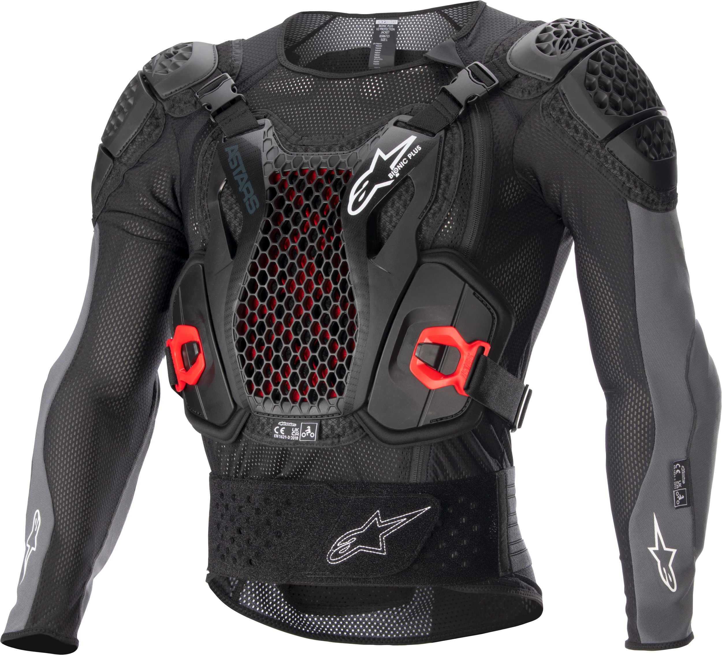 Bionic Plus V2 Protection Jacket Black/Anthracite/Red 2X - For ultimate upper body protection. - Click Image to Close