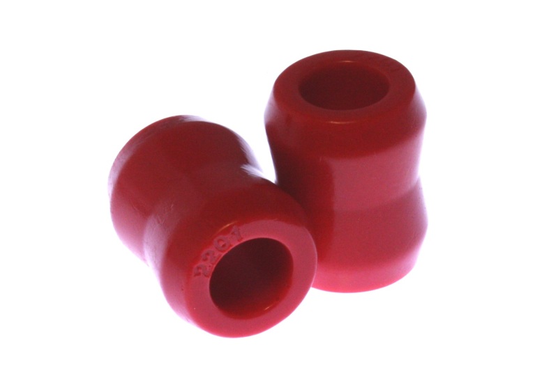 Red Hour Glass Shock Bushings 3/4 in. I.D. 1 min - 1 1/8 max in. O.D. 1 7/16 inc - Click Image to Close