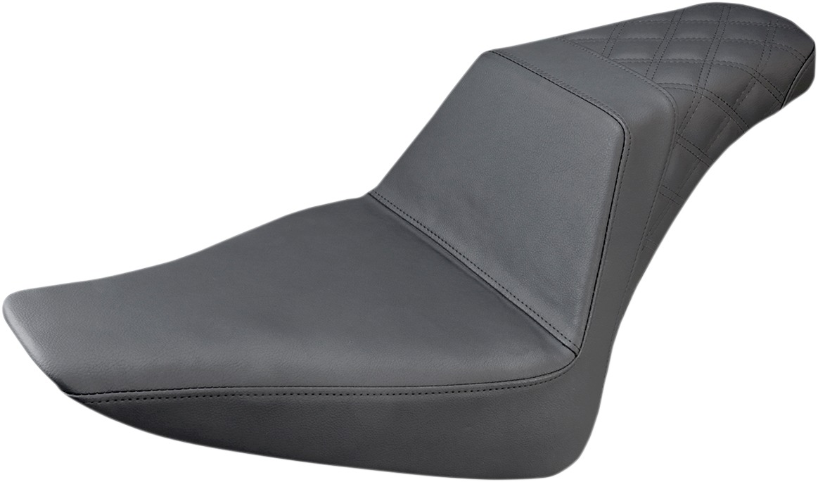 Step-Up Smooth 2-Up Seat - Black - For 12-17 HD FLS Softail Slim - Click Image to Close