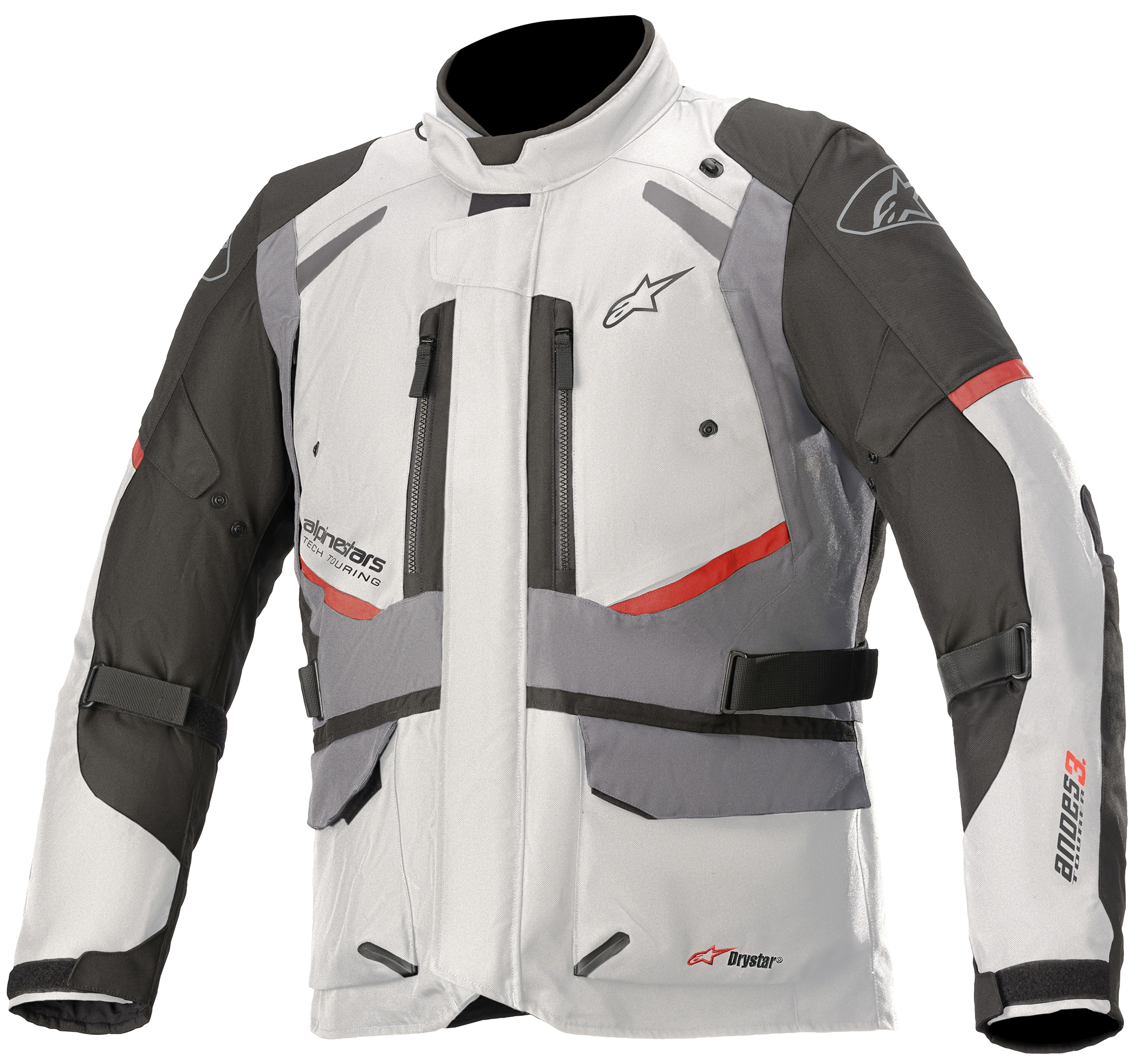 ALPINESTARS Andes V3 DS Jacket Gray Medium - Gray DS jacket by Alpinestars, size Medium - Click Image to Close