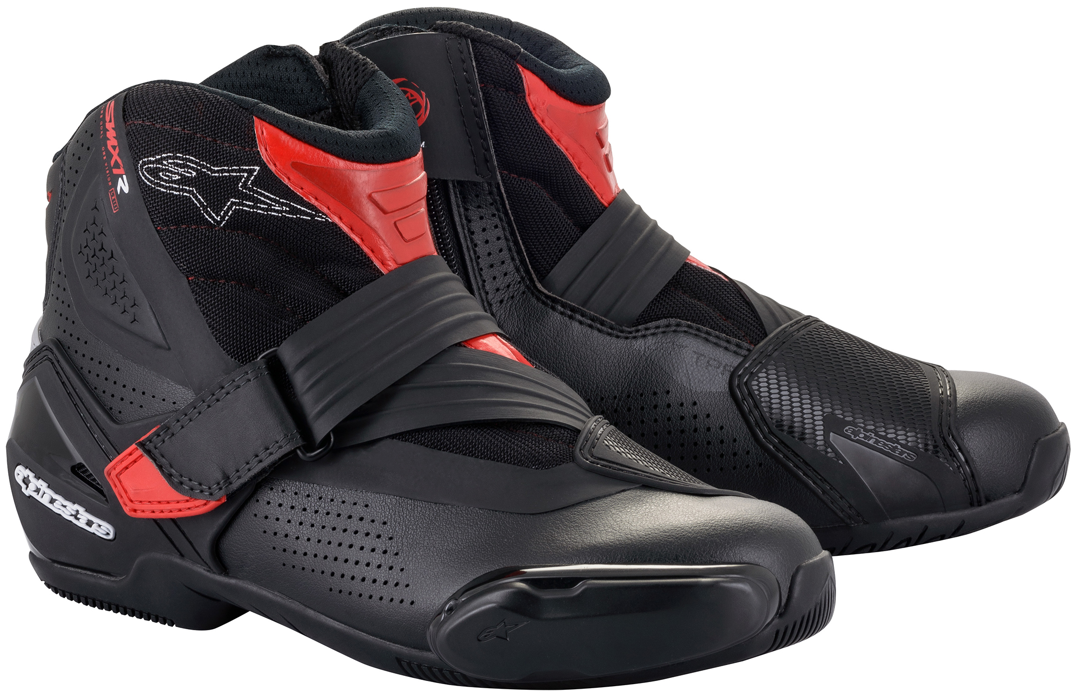 Alpinestars SMX-1 R V2 Boot VN Black/Red Size 47 - SMX-1 R V2 Boots For Size 47 - Click Image to Close