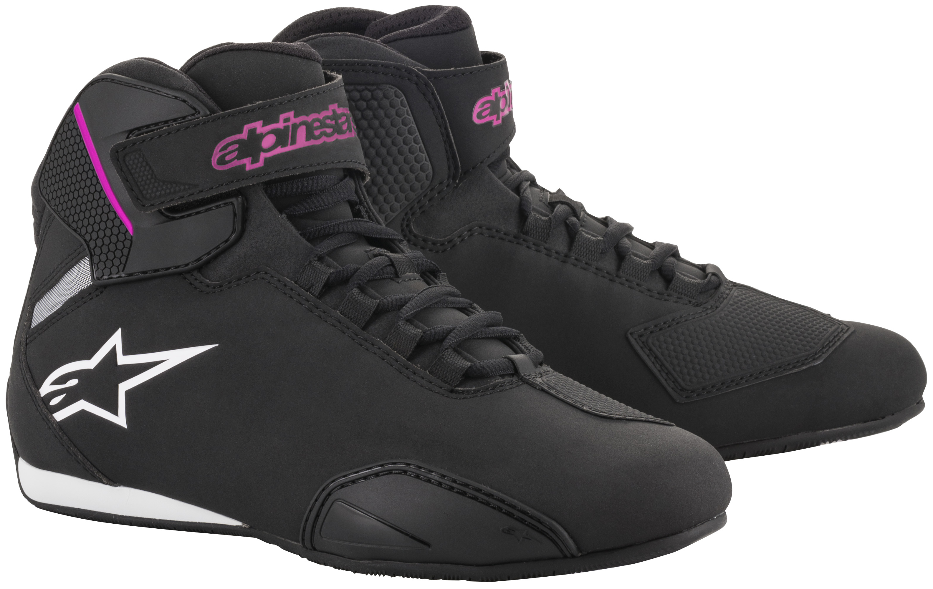 Alpinestars Stella Sektor Shoe Black/Fuchsia Size 7 - Women's Stella Sektor Shoe, Size 7 - Click Image to Close