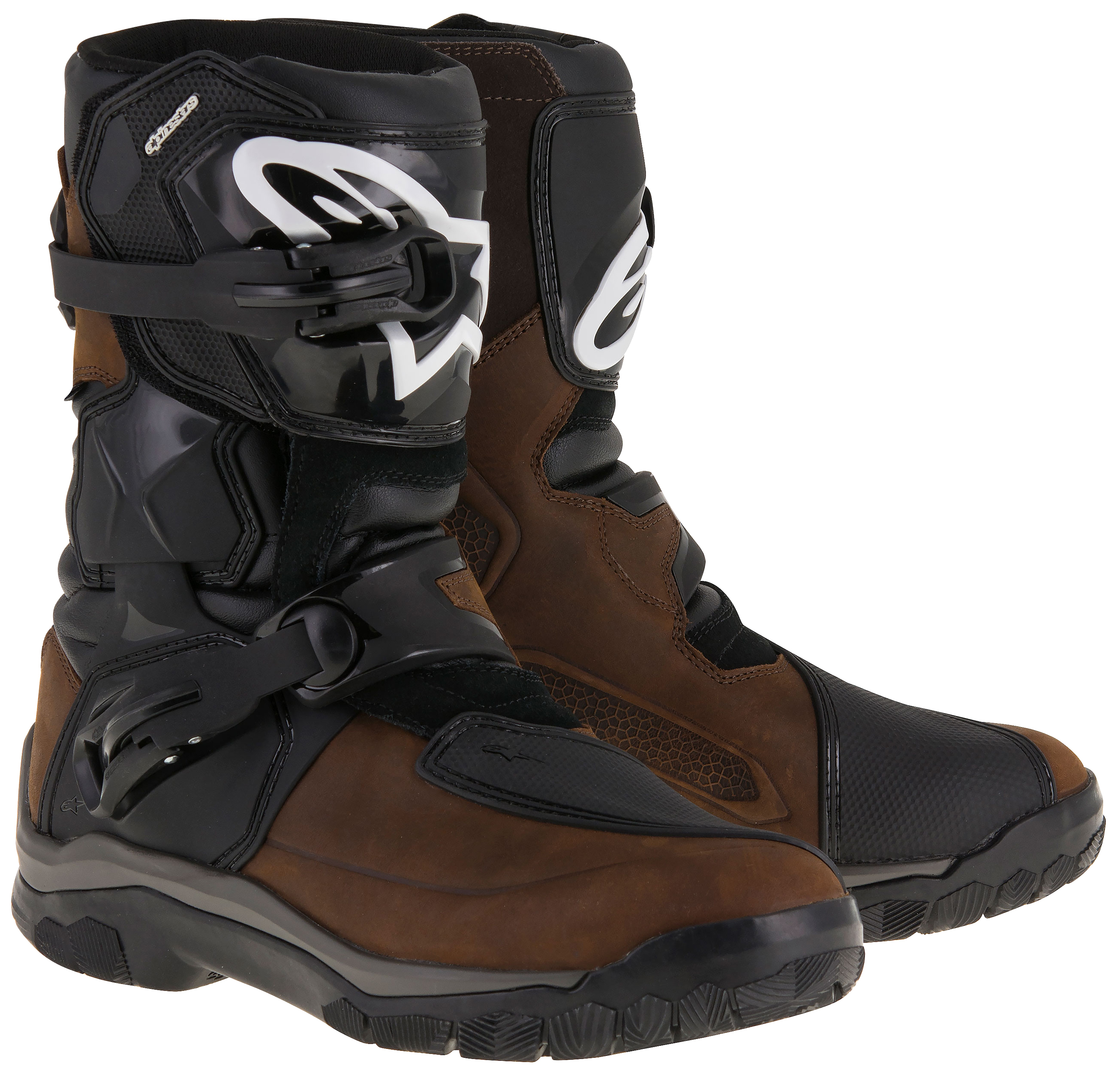 Alpinestars Belize DS Boot Oil Brown/Black Size 10 - Dual-sport boots, size 10, oil brown/black - Click Image to Close