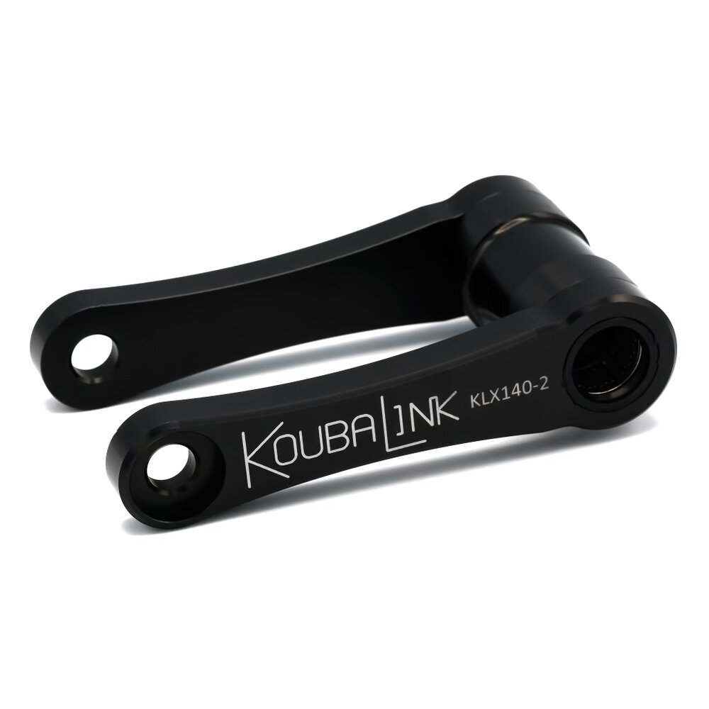 1.75" Lowering Link - Black, Lowers Rear Suspension 1.75 Inches - For 08-23 Kawasaki KLX140 - Click Image to Close