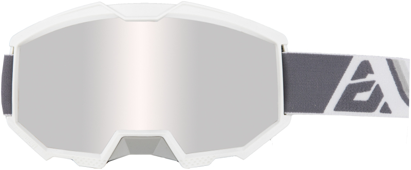 Answer Apex 3 Goggles Grey/White - Adult - Grey/White adult goggles with mirrored lens - Click Image to Close