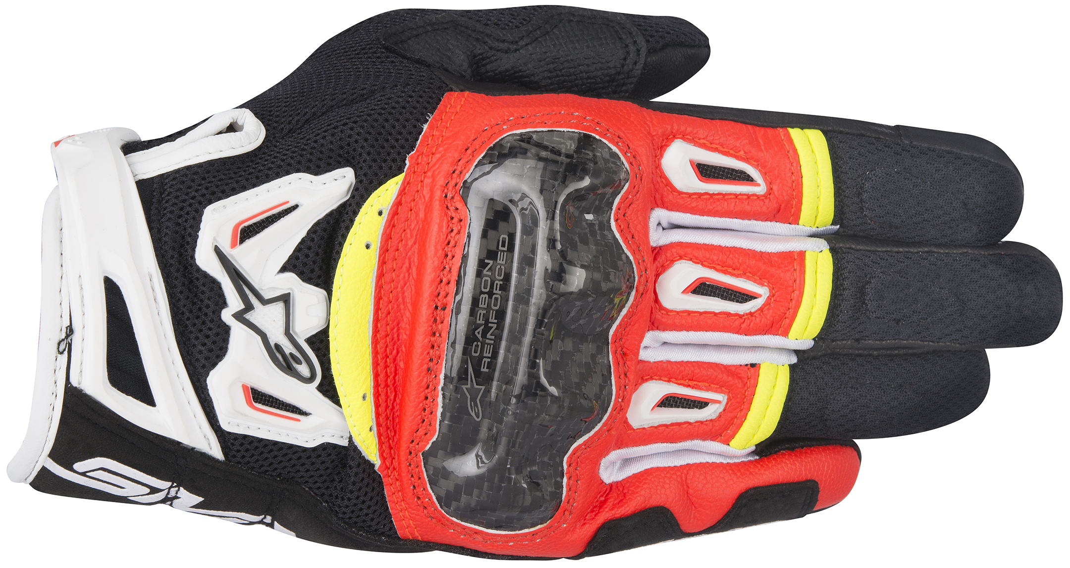 Alpinestars SMX-2 Air V2 Gloves Black/Red/White XL - For XL size riders - Click Image to Close