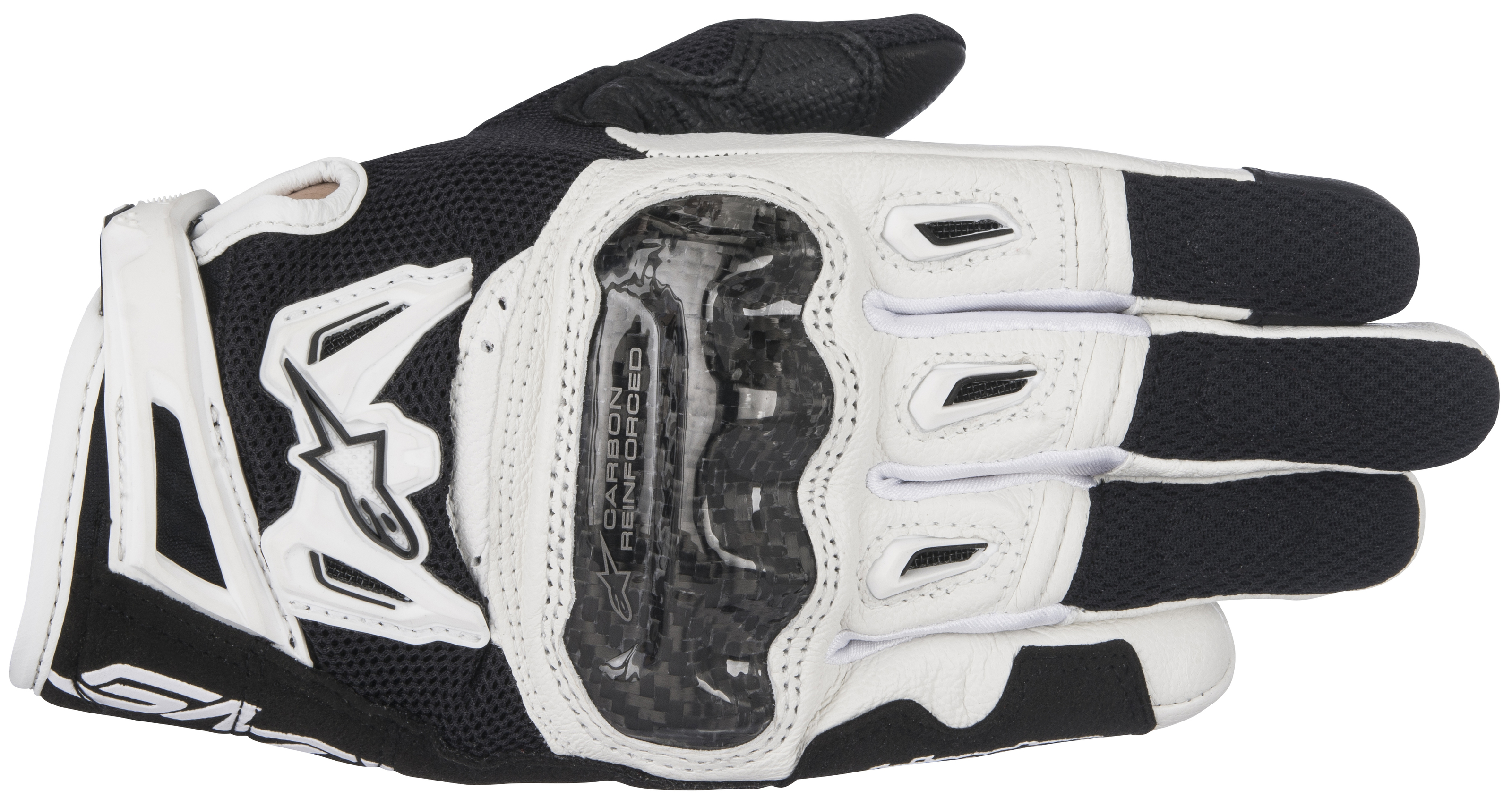 Alpinestars SMX-2 Air V2 Gloves Black/White XS - For size XS, Black/White gloves - Click Image to Close