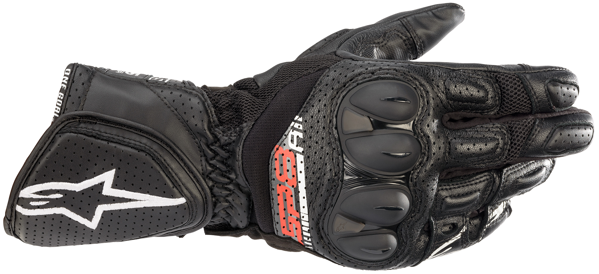 Alpinestars SP-8 V3 Air Gloves Black XL - Universal fit, XL size, black gloves - Click Image to Close