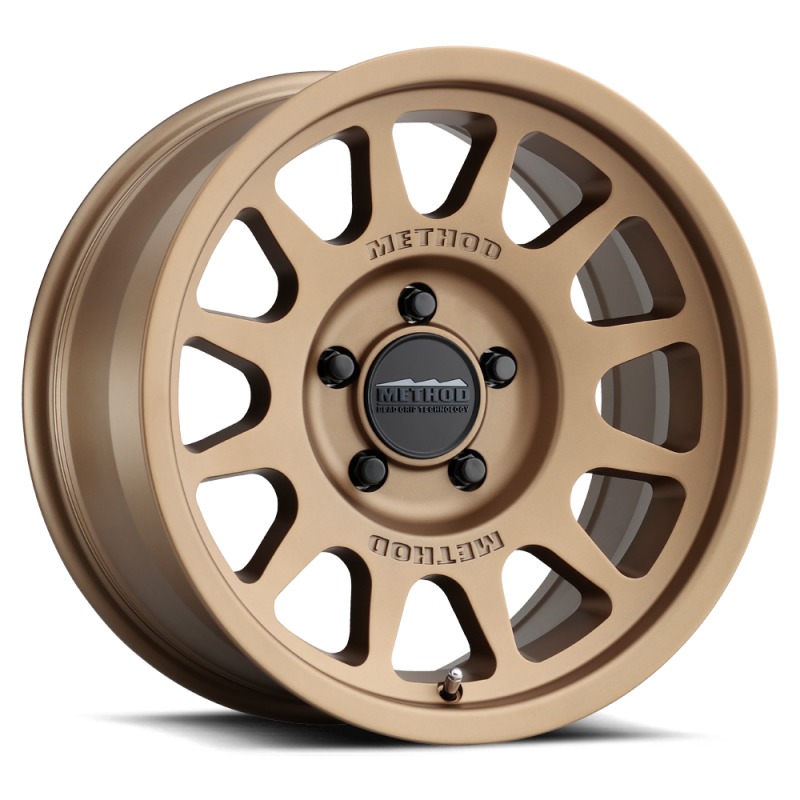 MR703 17x8.5 0mm Offset 5x5 71.5mm CB Method Bronze Wheel - Click Image to Close