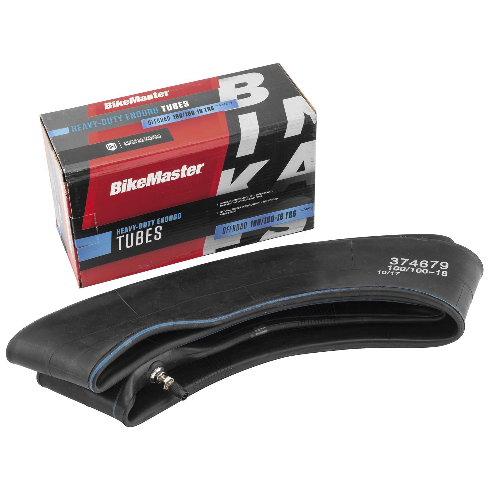 BikeMaster 110/100-18 TR6 Tube Extra Heavy Duty - Click Image to Close