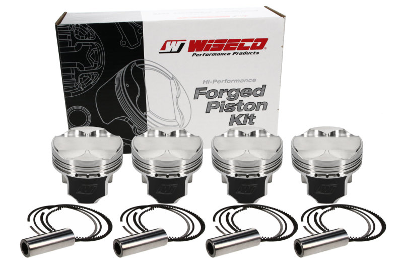 Wiseco Piston Set Toyota 4AG 1.6L 16V Fits Toyota 4AG 4V Domed +5.9cc - Click Image to Close