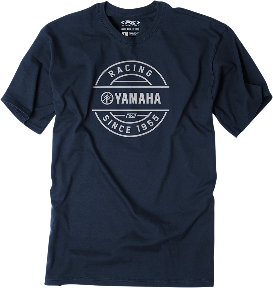 Men's Yamaha Crest Tee - Yamaha Crest Tee Nvy Lg - Click Image to Close