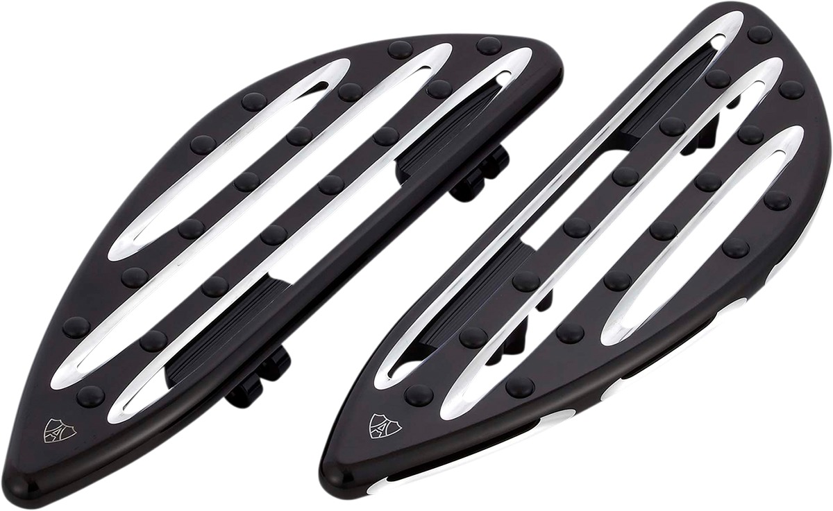 Arlen Ness Deep Cut Black Driver Boards - Click Image to Close