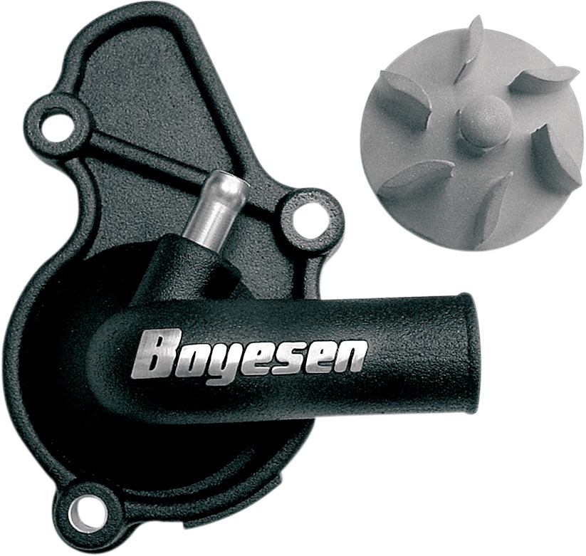 Boyesen Super Cooler Water Pump Cover & Impeller Kit - Black - Click Image to Close