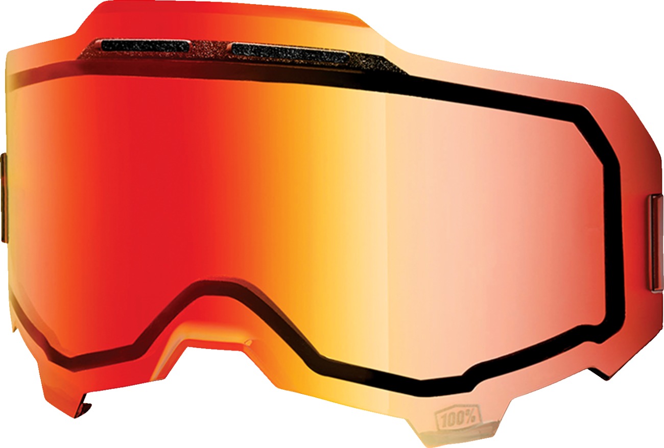 Armega Injected Vented Dual Pane Red Mirror Lens by 100% - Click Image to Close