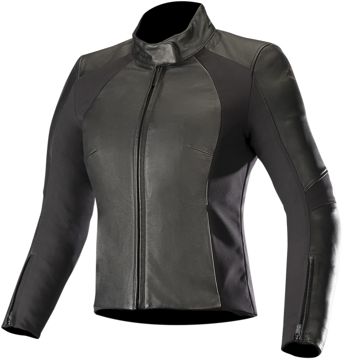 Women's Vika V2 Leather Street Riding Jacket Black US Medium - Click Image to Close