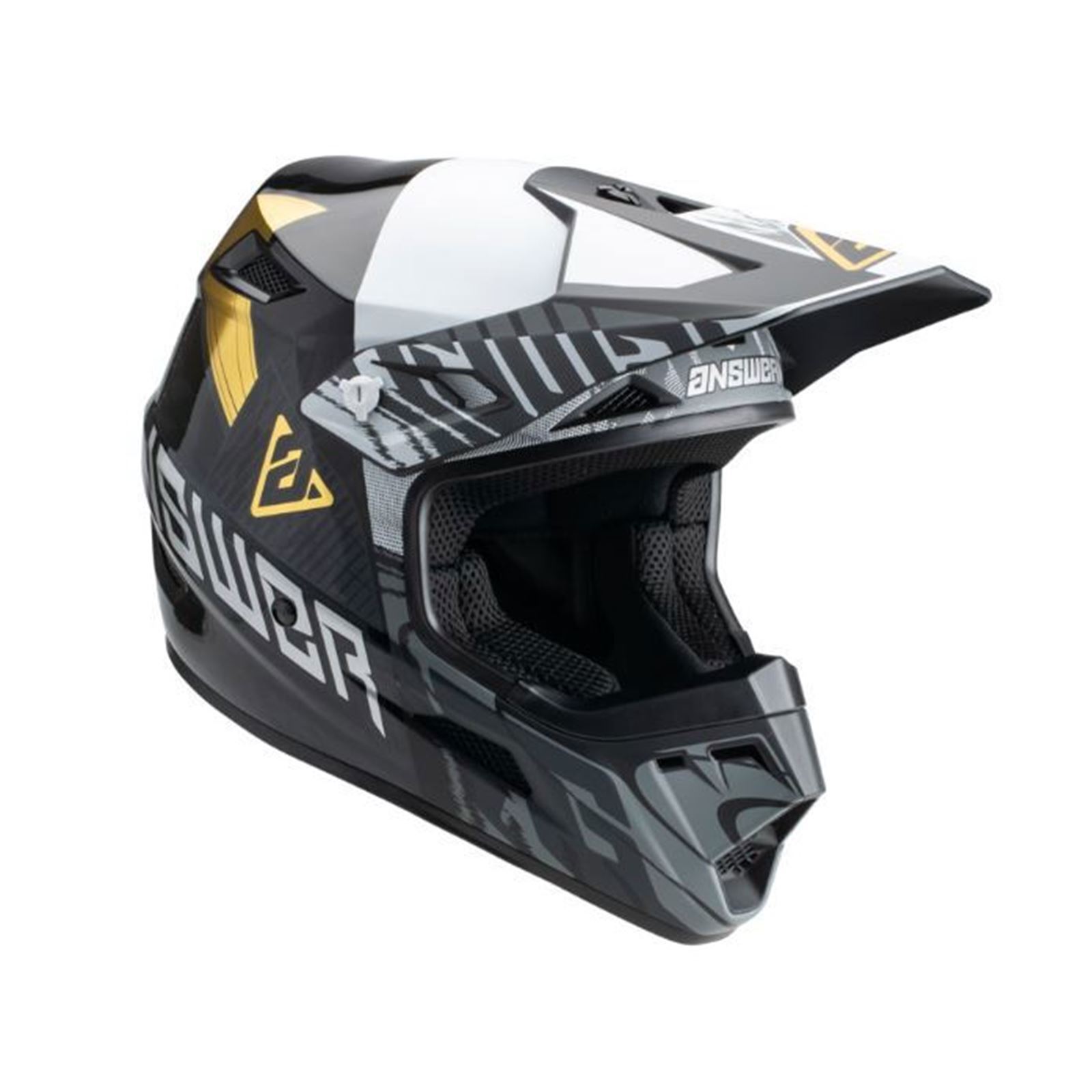 Answer AR3 Ronin Helmet Black/White/Gold - 2XL - Click Image to Close