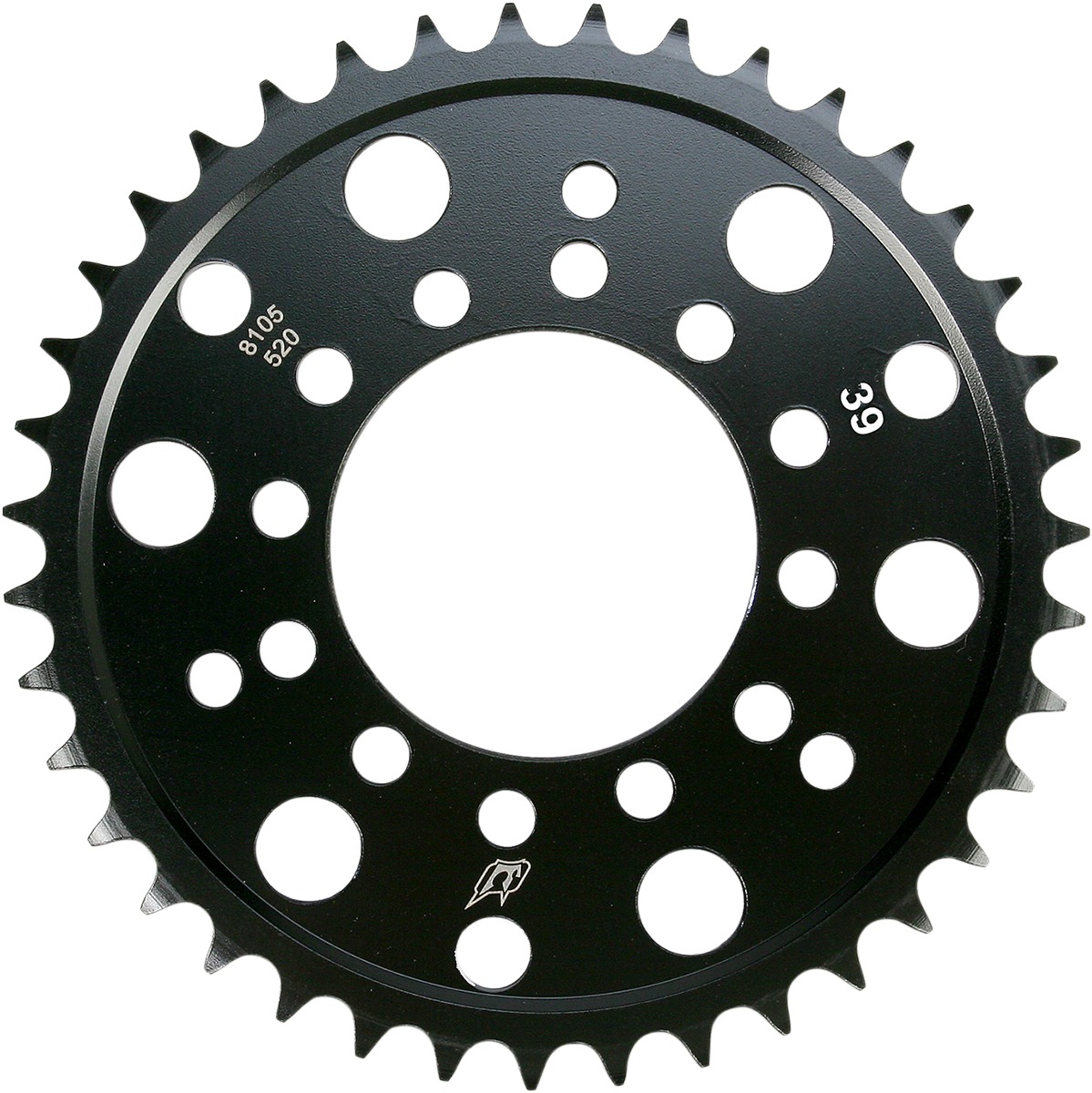 Steel 520 Rear Sprocket 39T - Black - For Kawasaki Ninja ZZR Z1000 - Click Image to Close