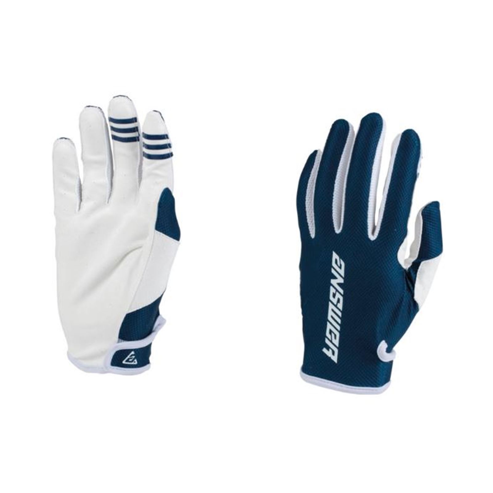 Answer 23 Ascent Glove Navy/White - Small - Click Image to Close