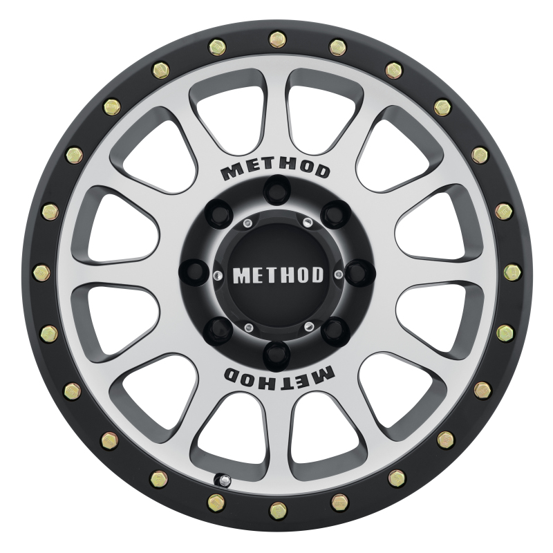 MR305 NV 17x8.5 0mm Offset 8x6.5 130.81mm CB Machined/Black Street Loc Wheel - Click Image to Close