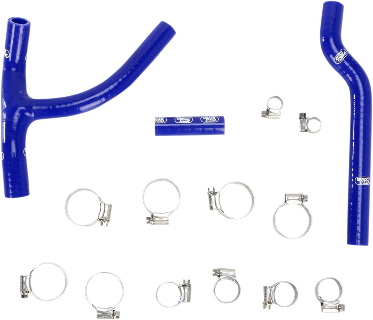 Blue Race Radiator Hose Kit w/Clamps - For 07-15 Yamaha WR250F - Click Image to Close