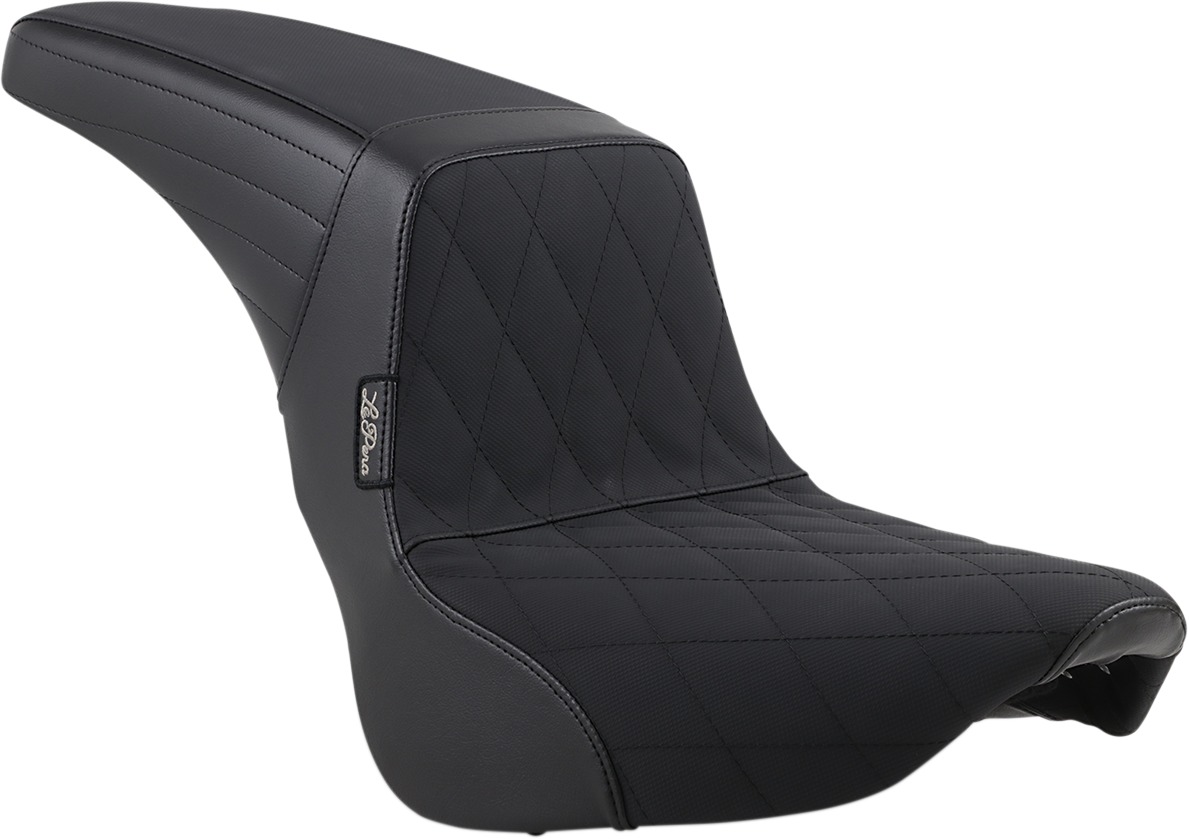 Kickflip Diamond Gripp Tape Vinyl 2-Up Seat - Black - For 18-20 Harley FXFB - Click Image to Close