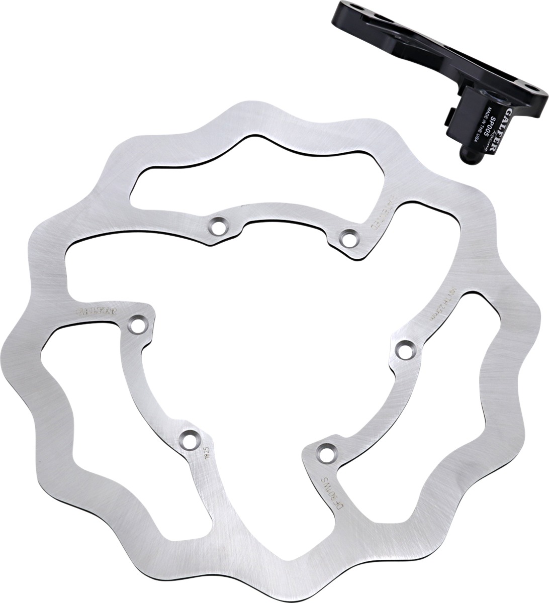 270mm Oversize Wave Solid Brake Rotor Kit - Click Image to Close